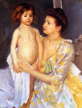 Mary Cassatt : Jules Being Dried by His Mother